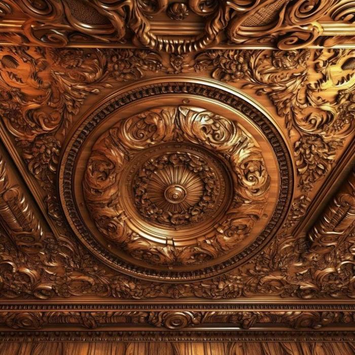 Patterns and decorations (stl ceiling 4, PATTERN_2128) 3D models for cnc